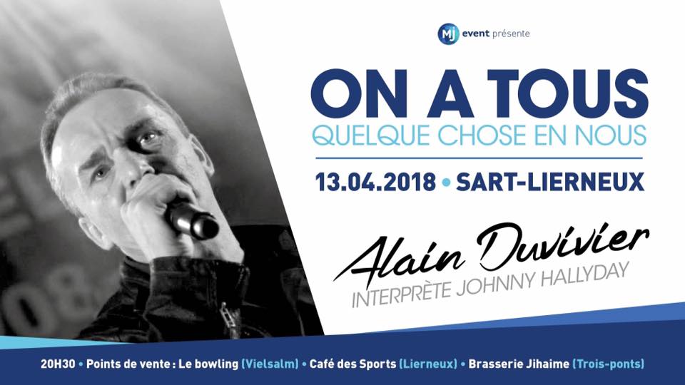 Photo de l'évènement Alain Duvivier rend hommage à Johnny Hallyday
